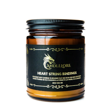 Medium Heart String Bindings Candle